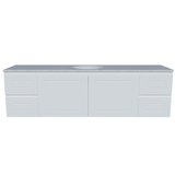 Nevada Classic Vanity Single Silksurface White Gloss U/C Basin W/H Fienza - 1800mm