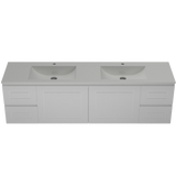 Timberline Nevada Classic Vanity 1800mm  Double Bowl Regal Acrylic Top  Wall Hung