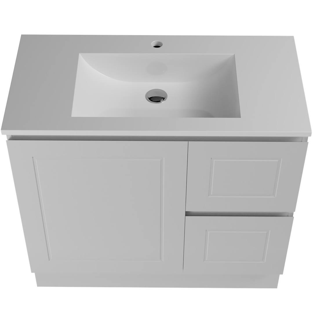 Timberline Nevada Classic Vanity 900mm Right Bowl Regal Top Floor Standing