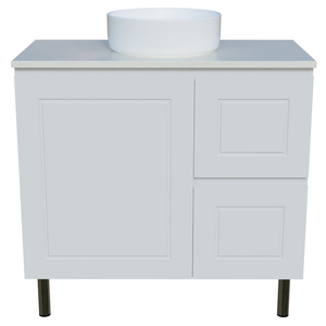 Nevada Classic Vanity Right Wg Basin Silksurface Ac Top On Fienza - 900mm