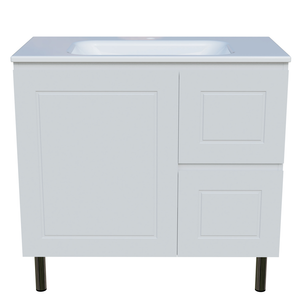 Nevada Classic Vanity Left Wg Basin Silksurface Uc Top On Fienza - 900mm