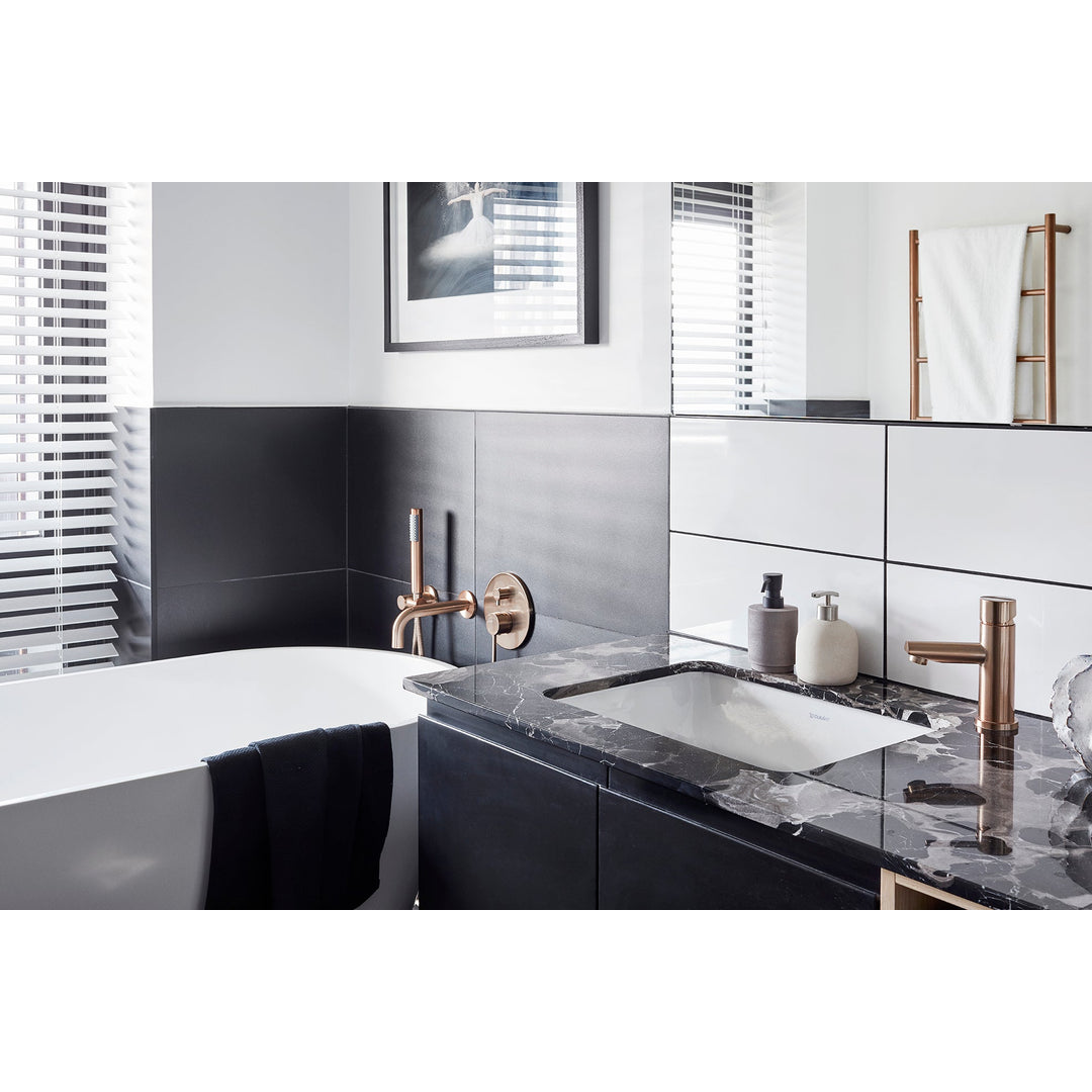 Meir Round Pinless Basin Mixer - Champagne
