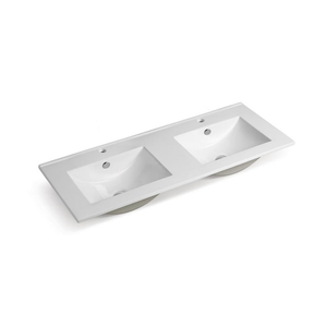 BNK Naga Vanity Top White Double - 1200mm