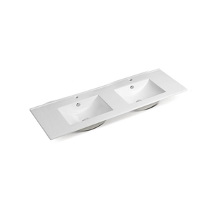 BNK Naga Vanity Top White Double - 1500mm