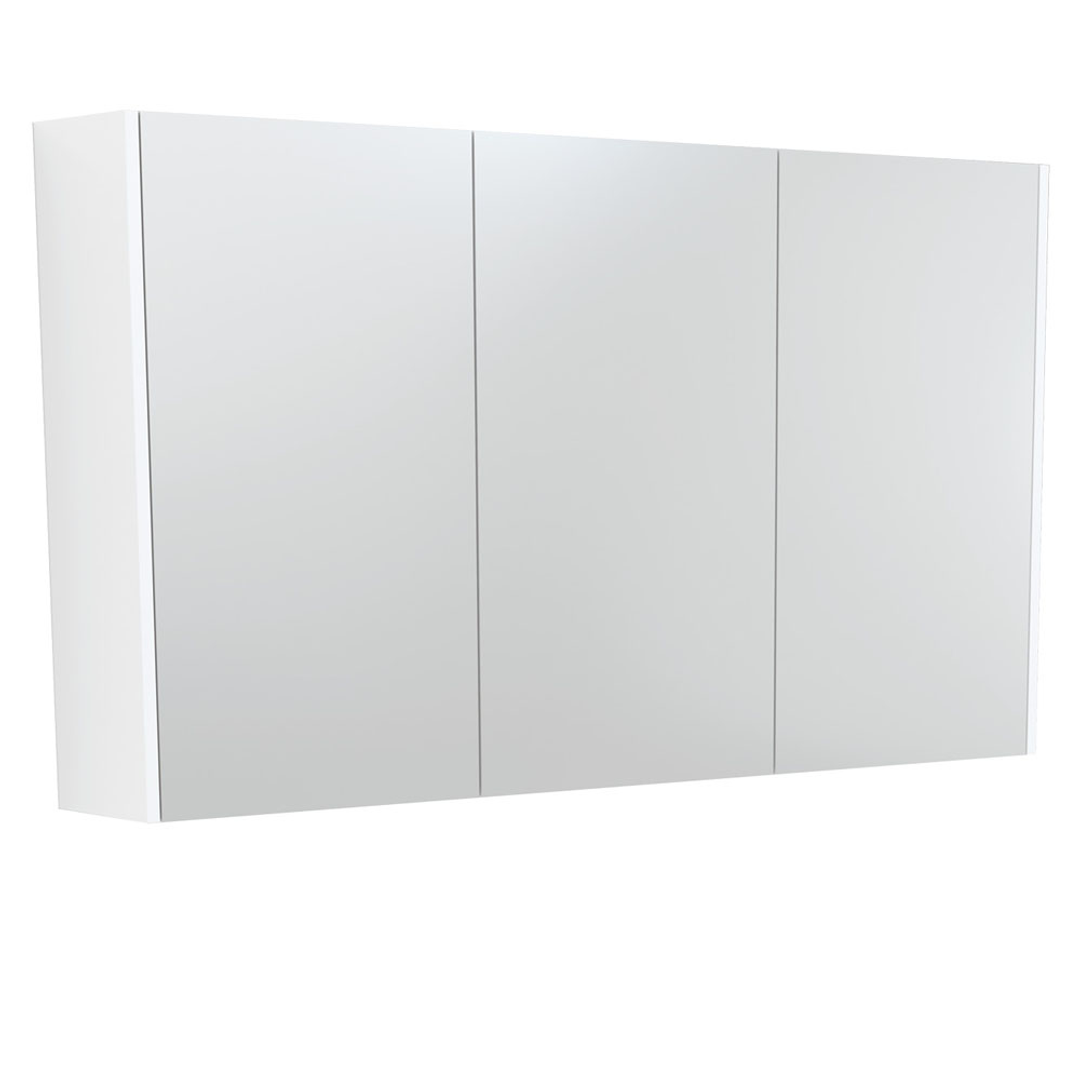 Fienza Universal Mirror Cabinet 1200 Satin White Side Panels