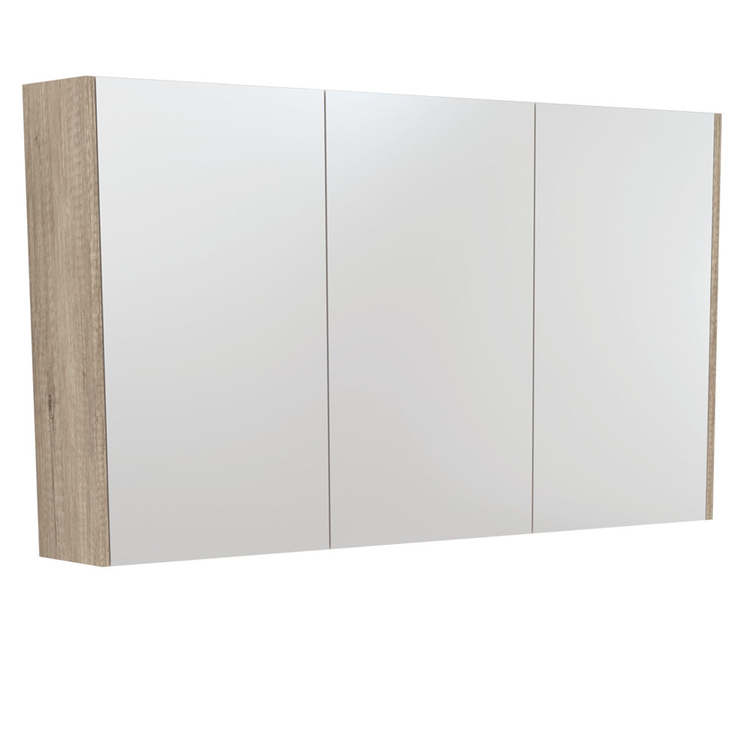 Universal Fienza Mirror Cabinet 1200 Scandi Oak Side Panels