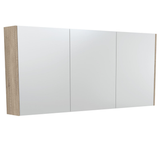 Universal Fienza Mirror Cabinet 1500 With Scandi Oak Side Panels