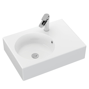 Fienza Reba Wall Basin Left Bowl - 1 Tap Hole