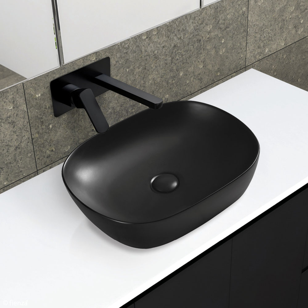 Fienza Koko Above Counter Basin 465 X 375 X 115mm - Matte Black