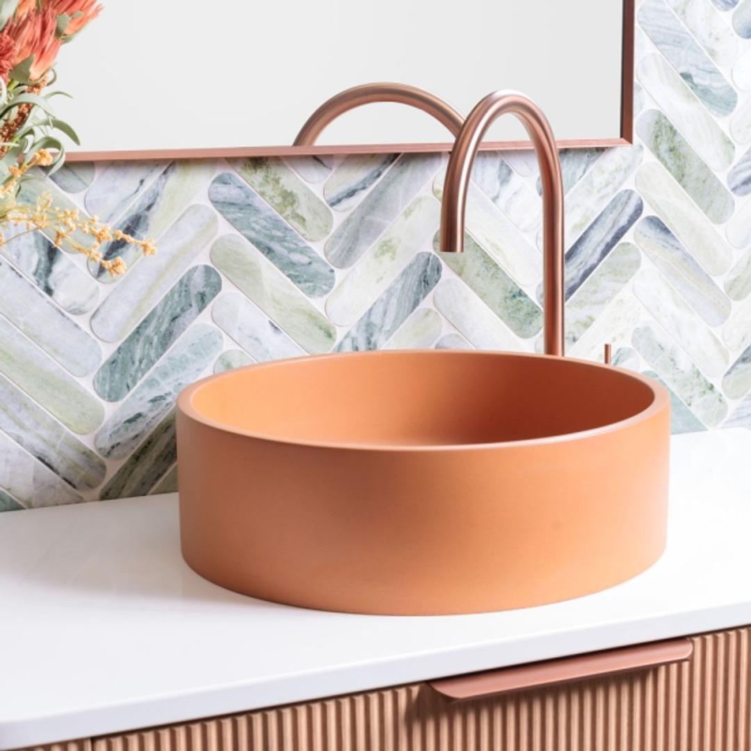 Jada Concrete Above Counter Fienza Basin Tuscan