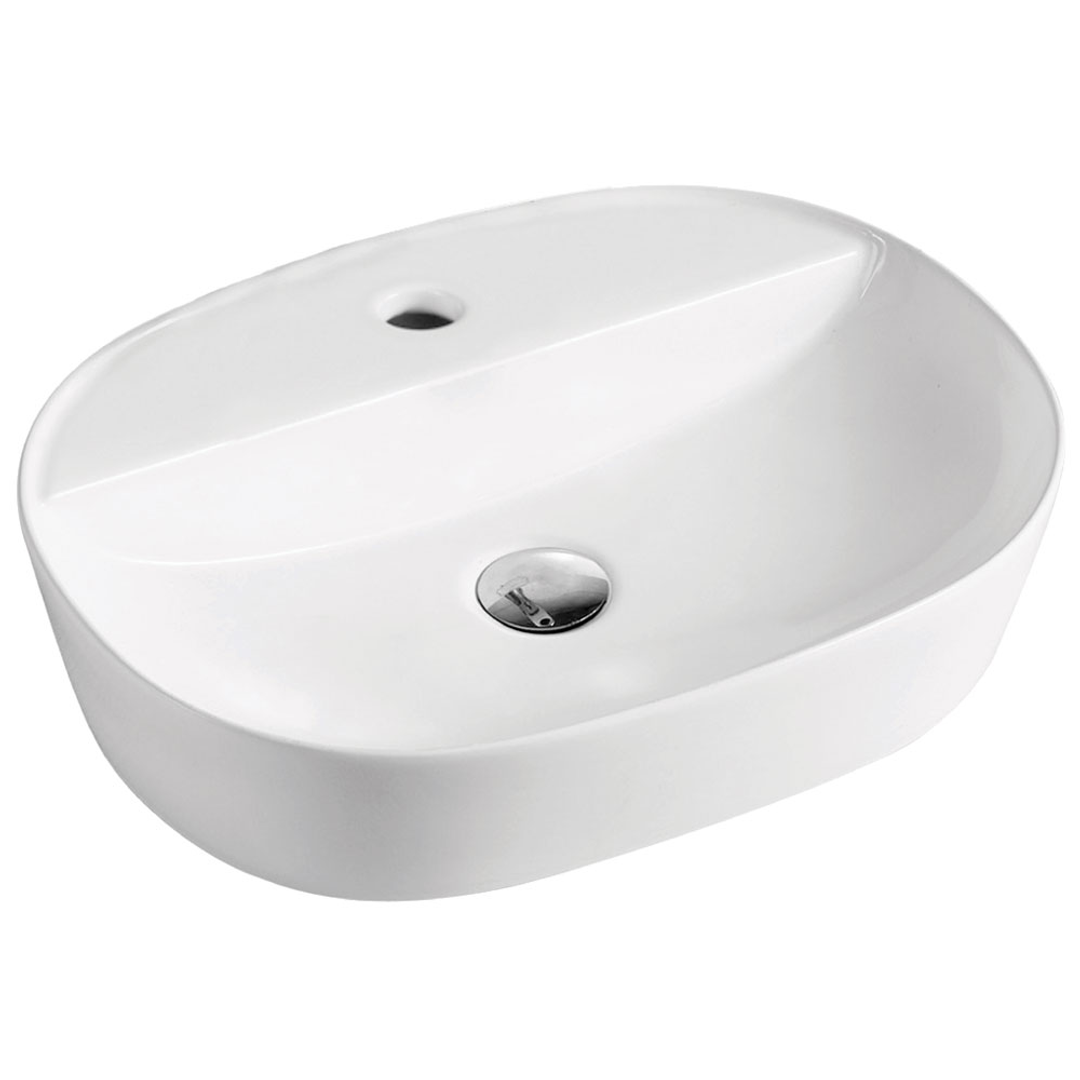Chica Fienza Basin Above Counter 500 X 380 X 120 White 1 Tap Hole Rb2202