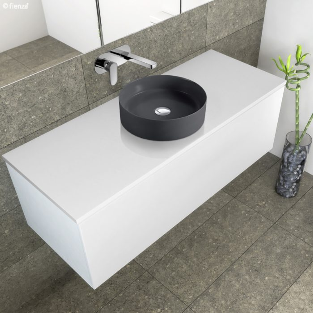 Reba Above Counter Basin 360 X 360 X 120mm Fienza - Matte Dark Grey