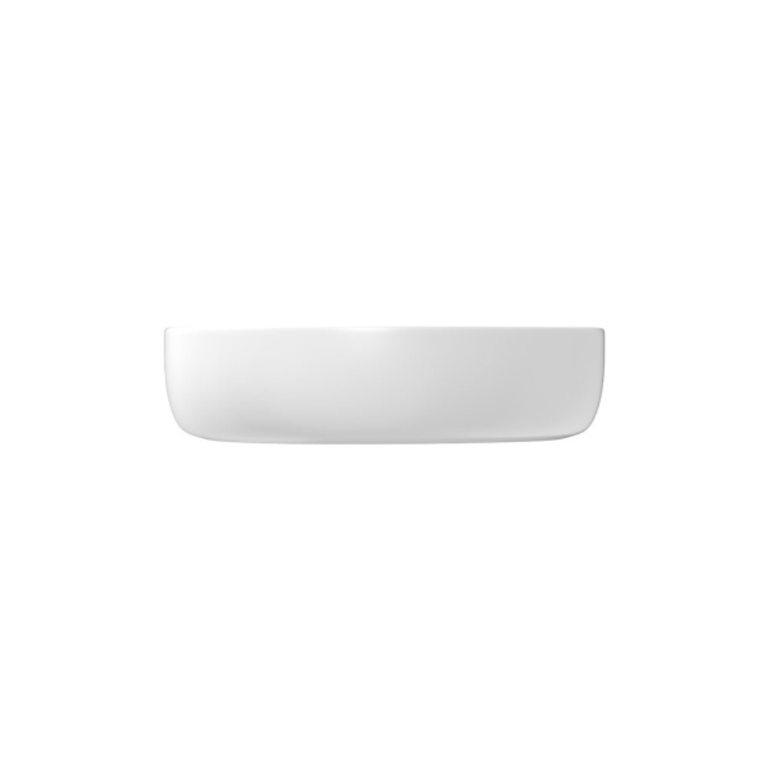 Pebble Small Above Counter Fienza Basin, Matte White