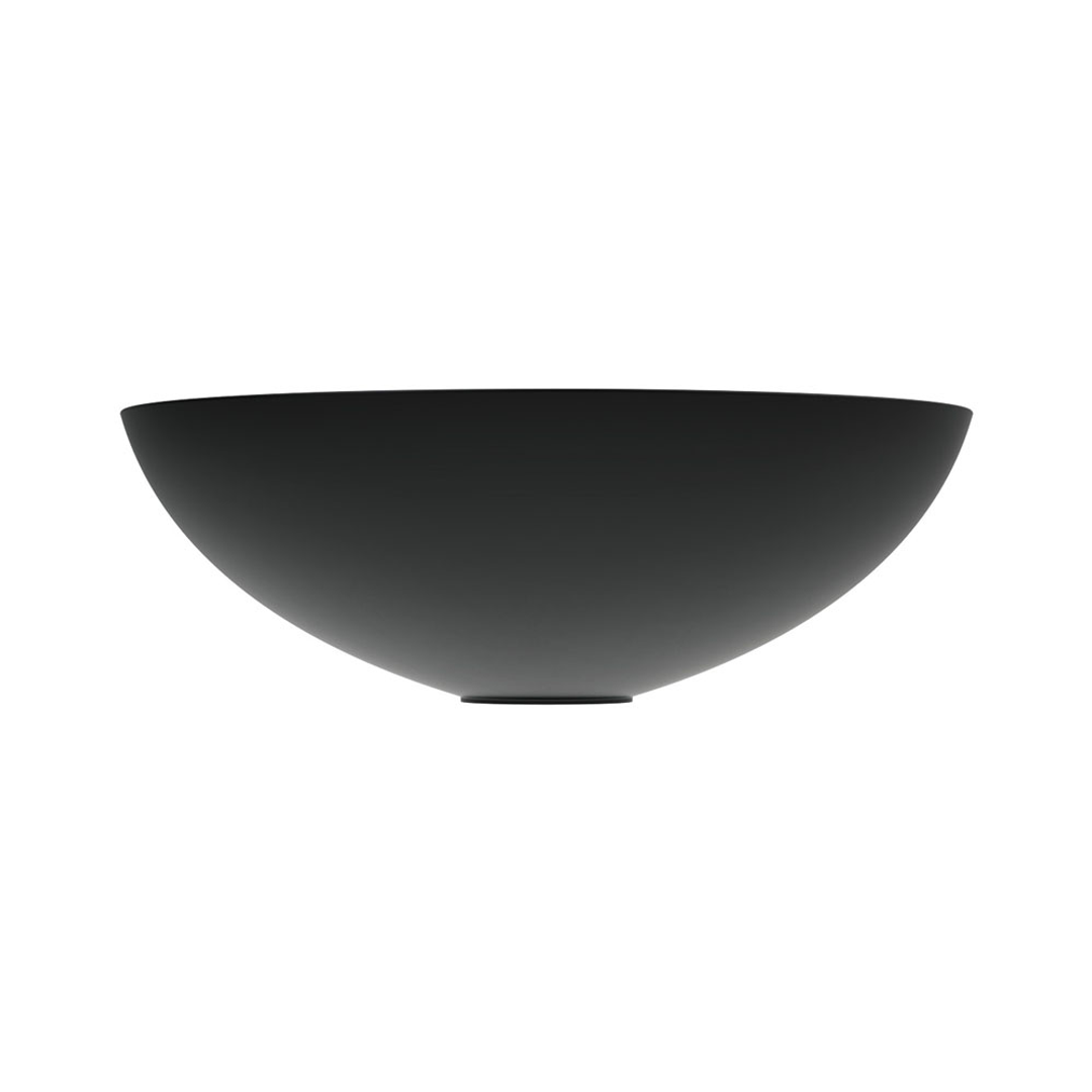 Aluca Slim Edge  Fienza Basin 400mm Matte Black Ceramic Above Counter