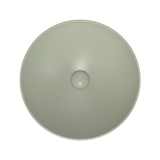 Aluca Slim Edge Basin 400mm Matte Olive Ceramic  Fienza  Above Counter