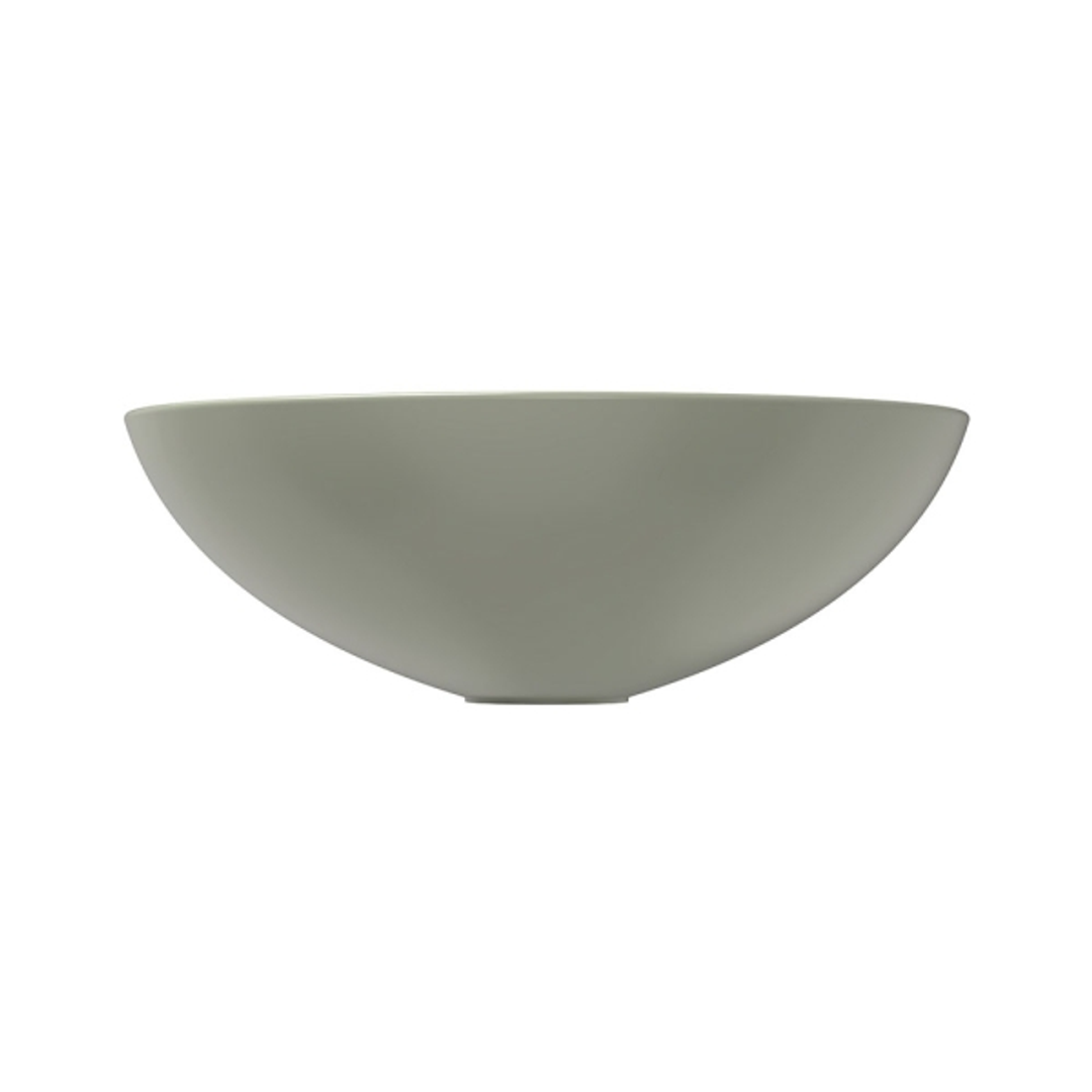 Aluca Slim Edge Basin 400mm Matte Olive Ceramic  Fienza  Above Counter