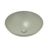 Aluca Slim Edge Basin 400mm Matte Olive Ceramic  Fienza  Above Counter