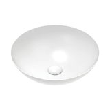Fienza Aluca Slim Edge Basin 400Mm Matte White Ceramic Above Counter
