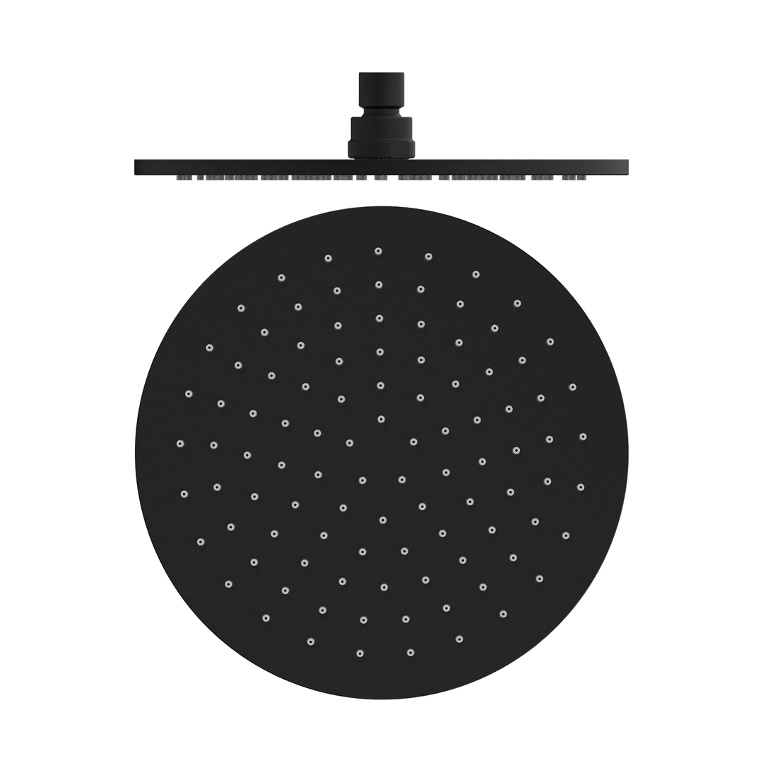 Nero 250Mm Round Shower Head - Matte Black