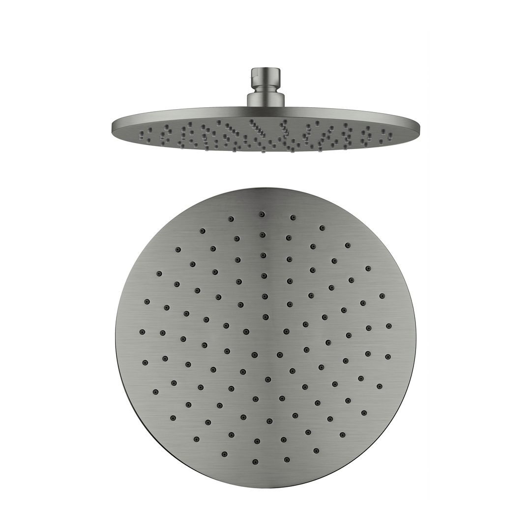 Nero 250Mm Round Shower Head - Gunmetal Grey