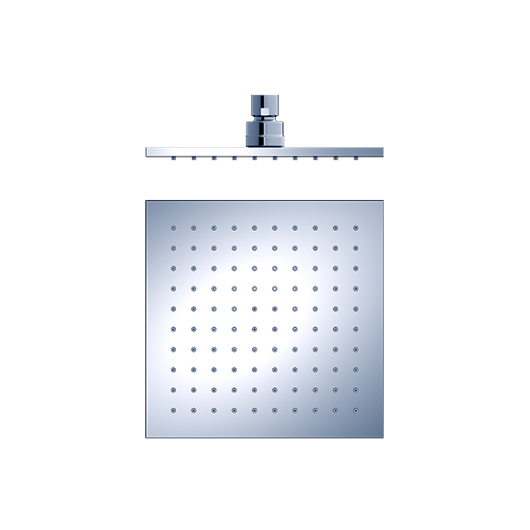 Nero 200Mm Square Shower Head - Chrome