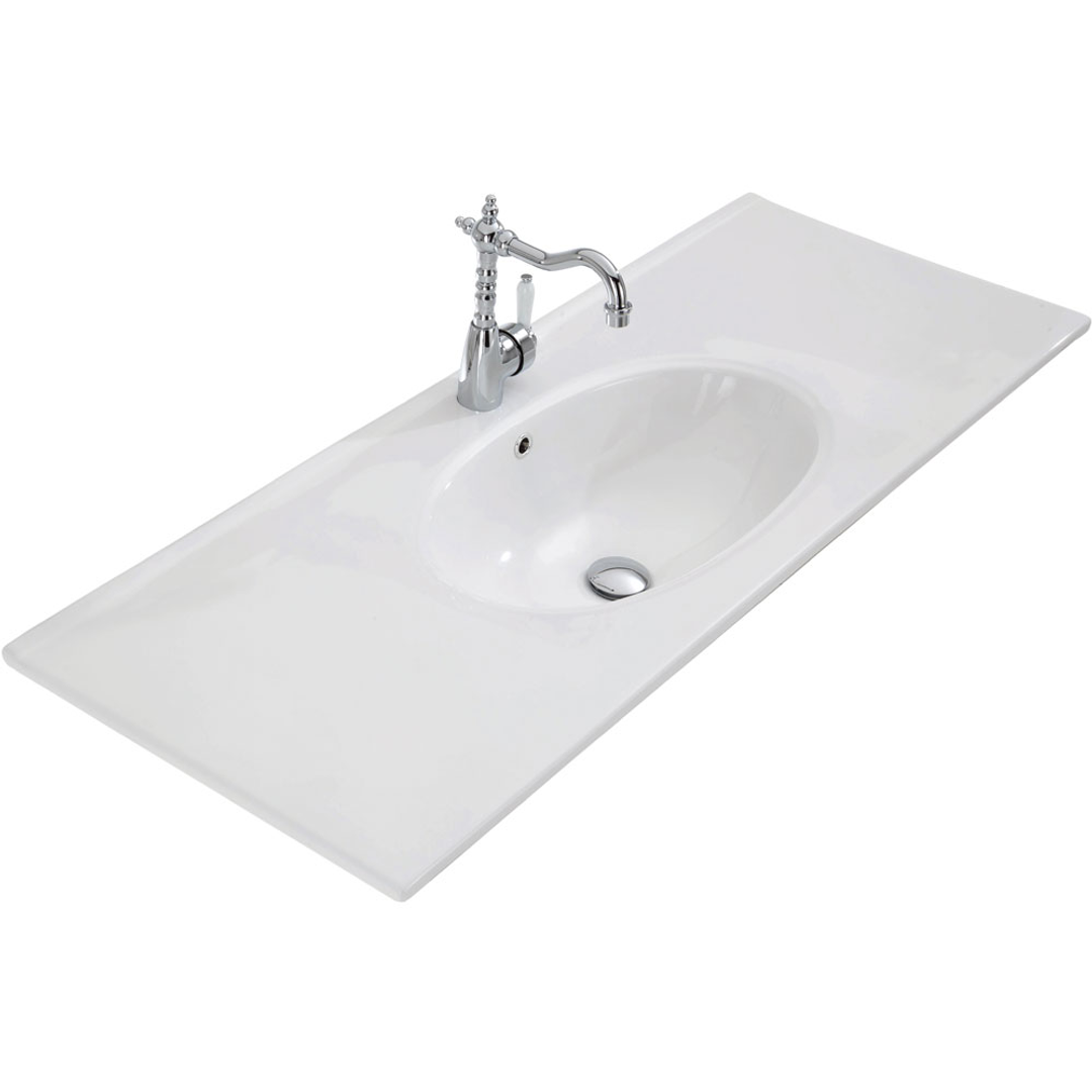 Thin Ceramic Fienza Basin Oval Bowl(P#:Rot120)