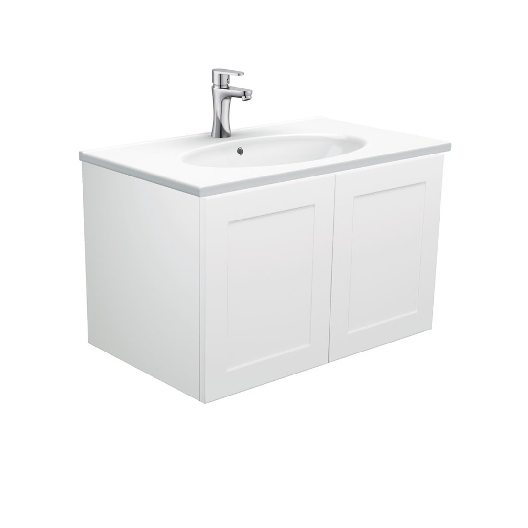 Fienza Rotondo Mila Wall Hung Vanity Left Drawer - 750mm