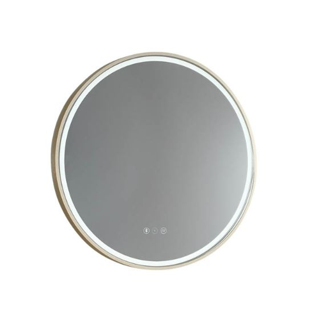 Remer Sphere Led Mirror With Demister 610W X 610H X 40D - Matt White