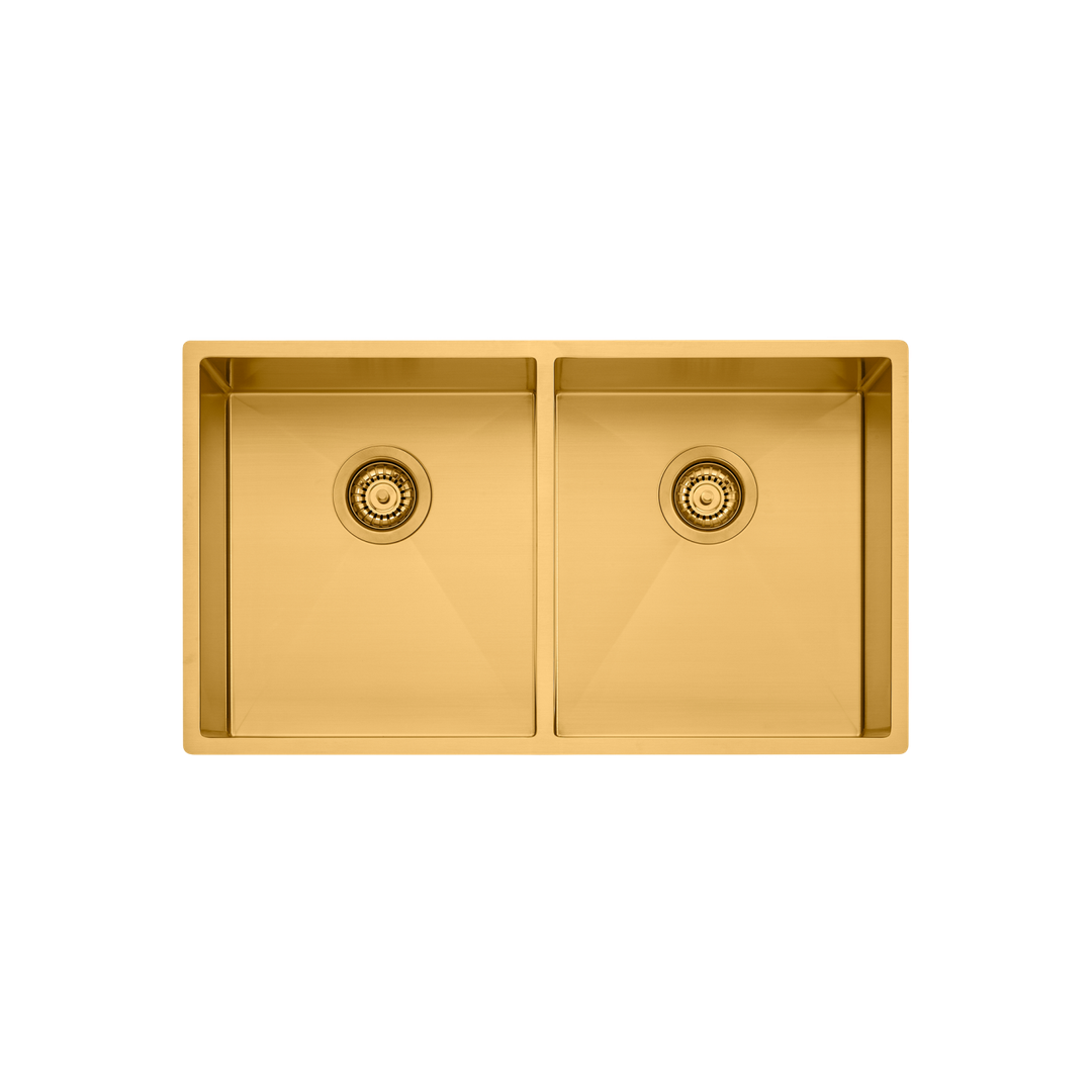 Oliveri Spectra Double Bowl Sink - Gold