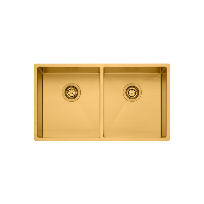 Oliveri Spectra Double Bowl - Gold Sink