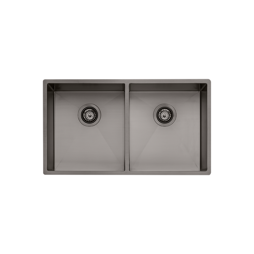 Oliveri Spectra Double Bowl Sink - Gunmetal