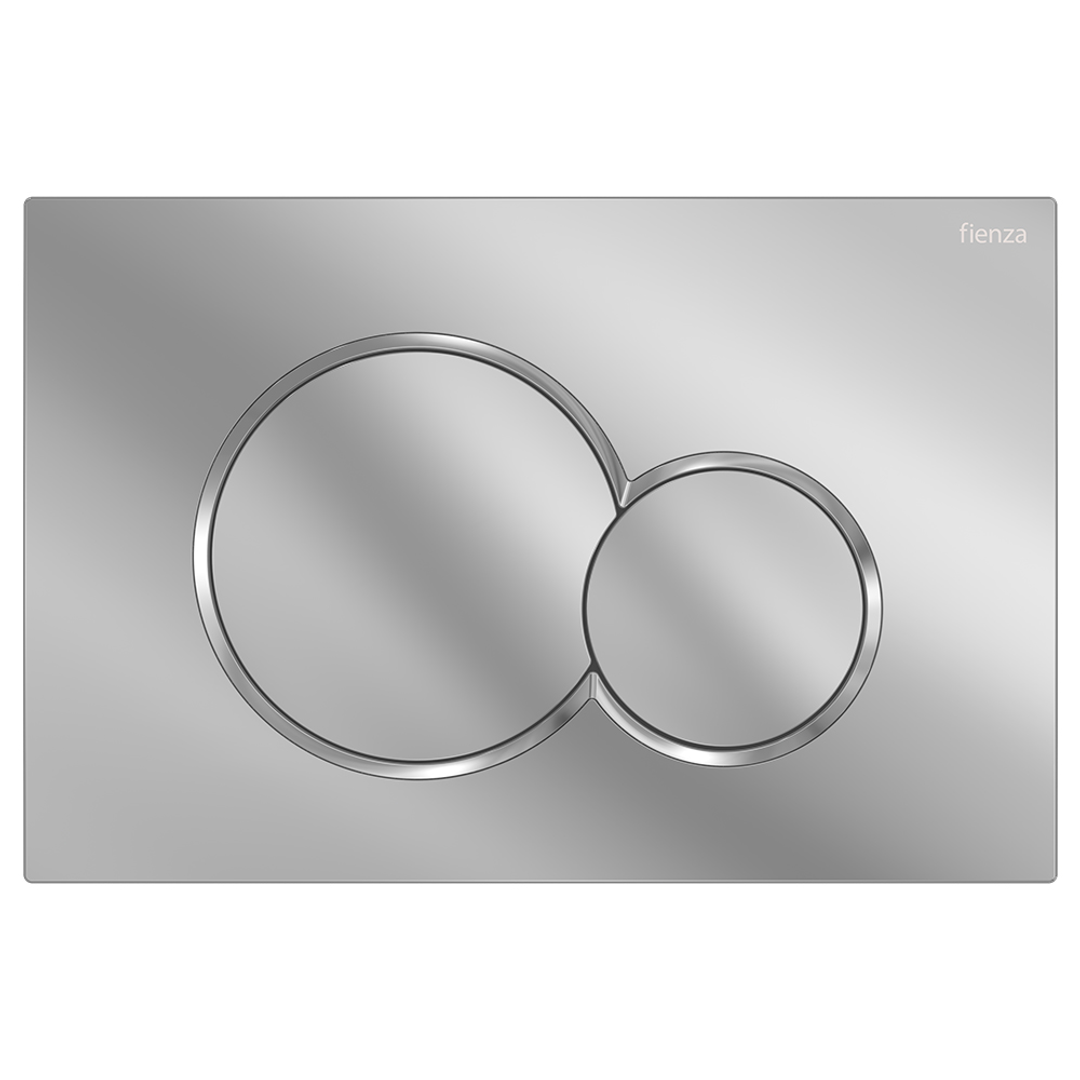Fienza Sigma Round Button Flush Plate - Chrome