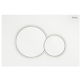 Fienza Sigma Round Button Flush Plate - Matte White