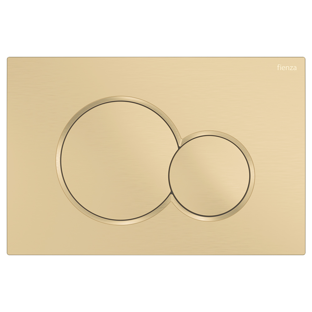 Sigma Round Button Flush Plate To Suit Geberit Cistern Urban Brass Sig41-Ub
