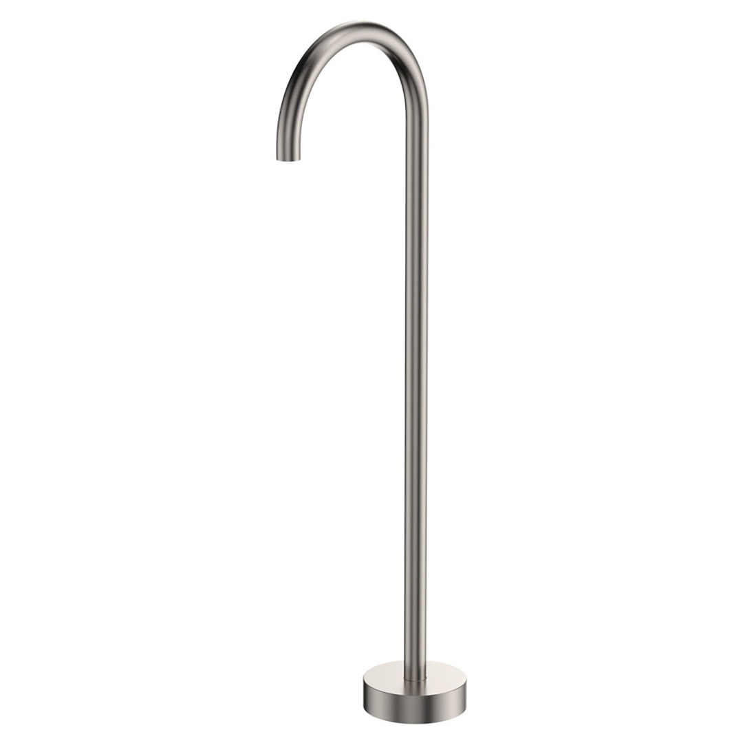 Gooseneck Floor Mounted Fienza Bath Outlet Kaya - Brushed Nickel