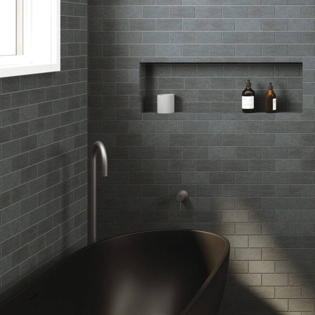 Gooseneck Floor Mounted Fienza Bath Outlet Kaya - Gunmetal