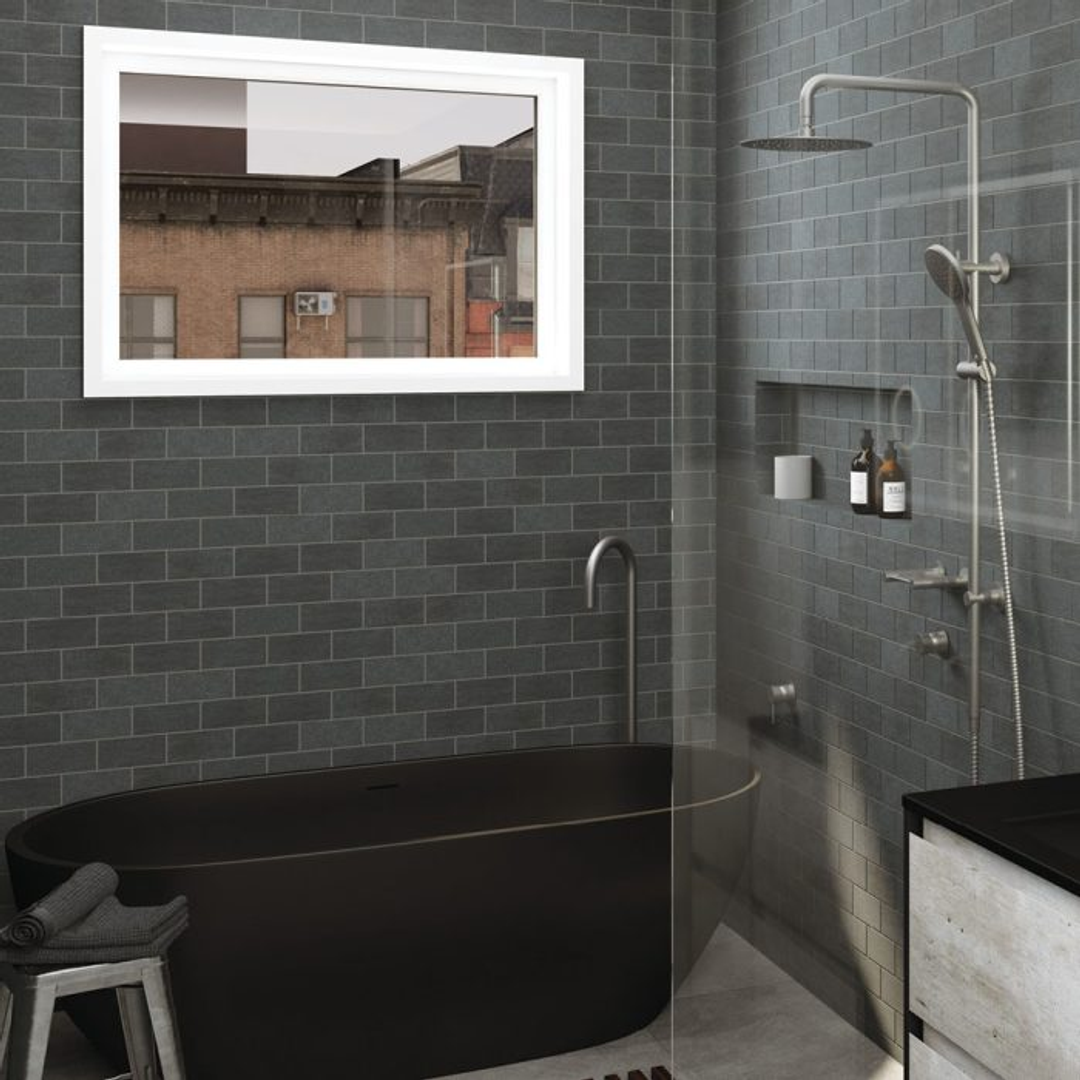 Fienza Gooseneck Floor Mounted Bath Outlet Kaya - Gunmetal