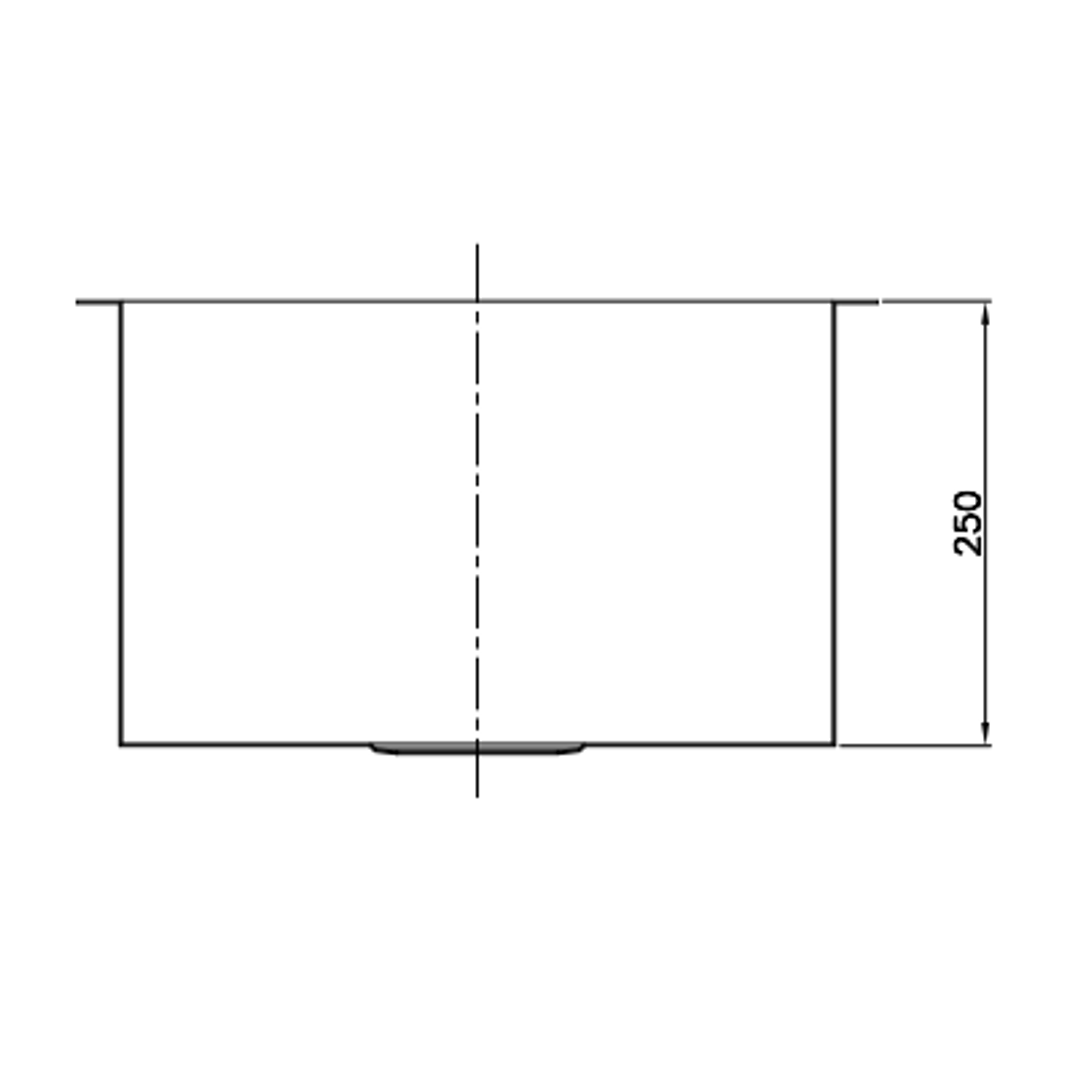 Uptown Single Square Interchange Sink 450 X 450 X 250 - Radius Corner