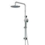 Axus Streamline Shower Column Dual In Div 250Mm Head Air-Fusion H/Shower - Brushed Gun Metal PVD