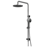 Axus Streamline Shower Column Dual In Div 250Mm Head Air-Fusion H/Shower - Brushed Iron PVD