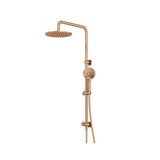 Axus Streamline Shower Column Dual In Div 250Mm Head Air-Fusion H/Shower - Rose Gold PVD