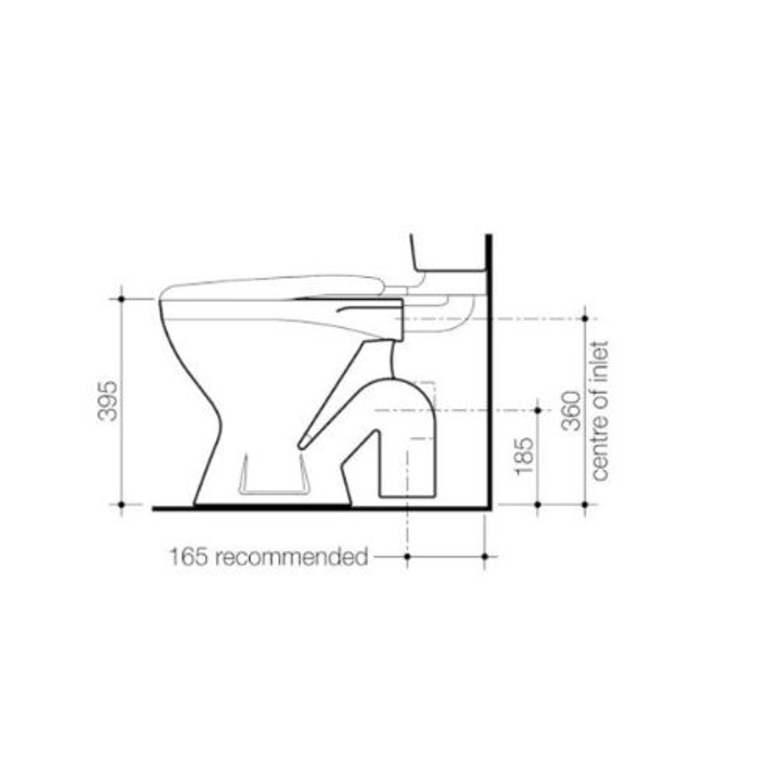 Stylus Symphony S Trap Exposed Pan Only White