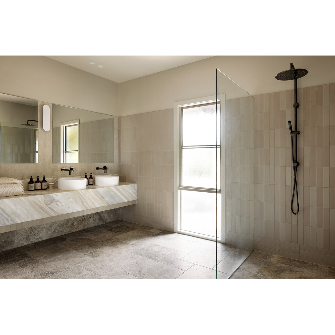Meir Round Combination Shower Rail 300Mm Rose Single Function Hand Shower - Shadow