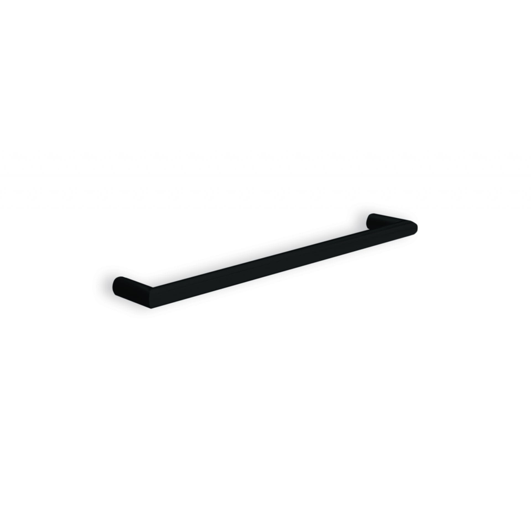 Thermorail Round Single Heated Rail 632X32X100mm 18W - Matt Black