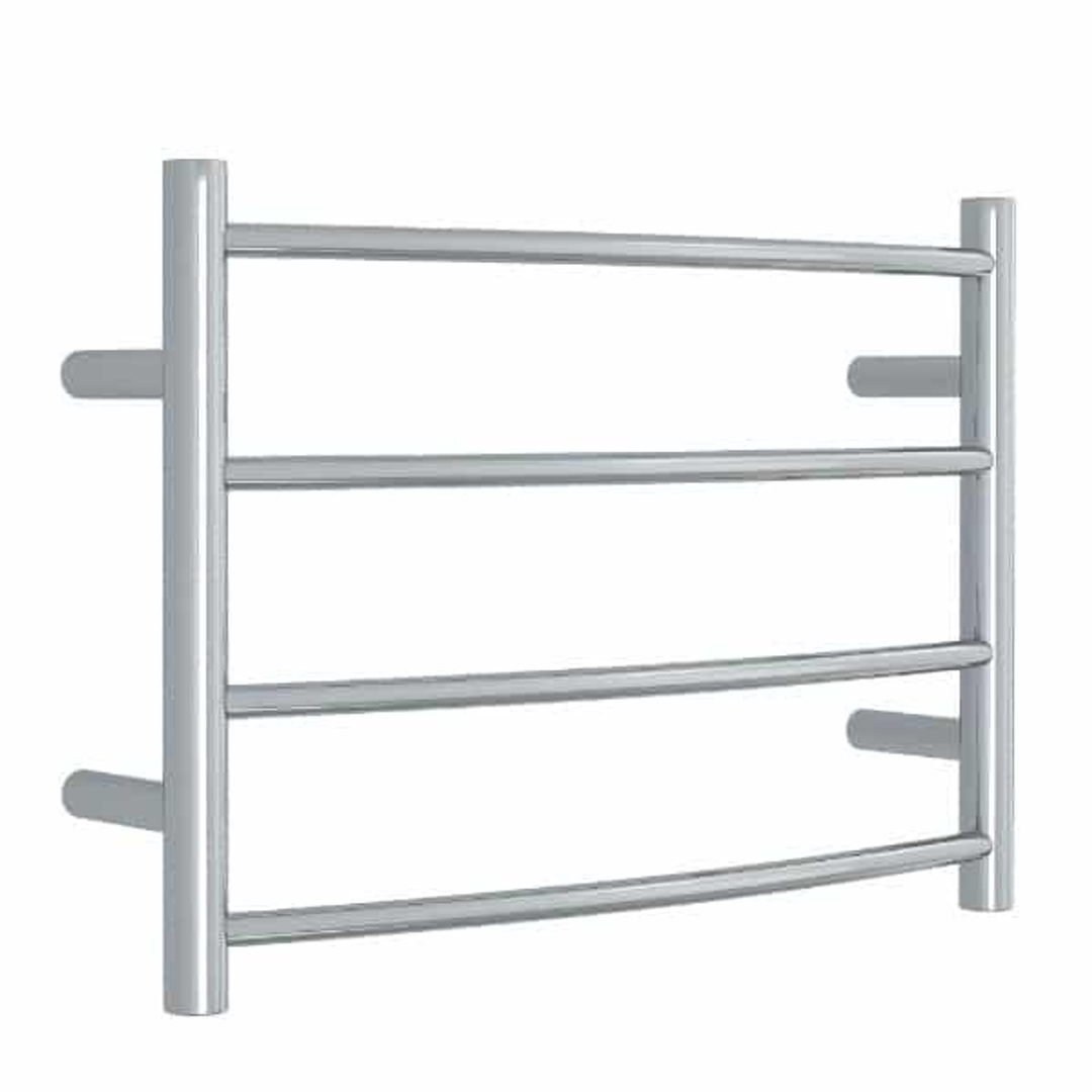 Thermorail Curved Round Polished Heated Ladder - 600X420X150mm 45 Watts 4 Bars