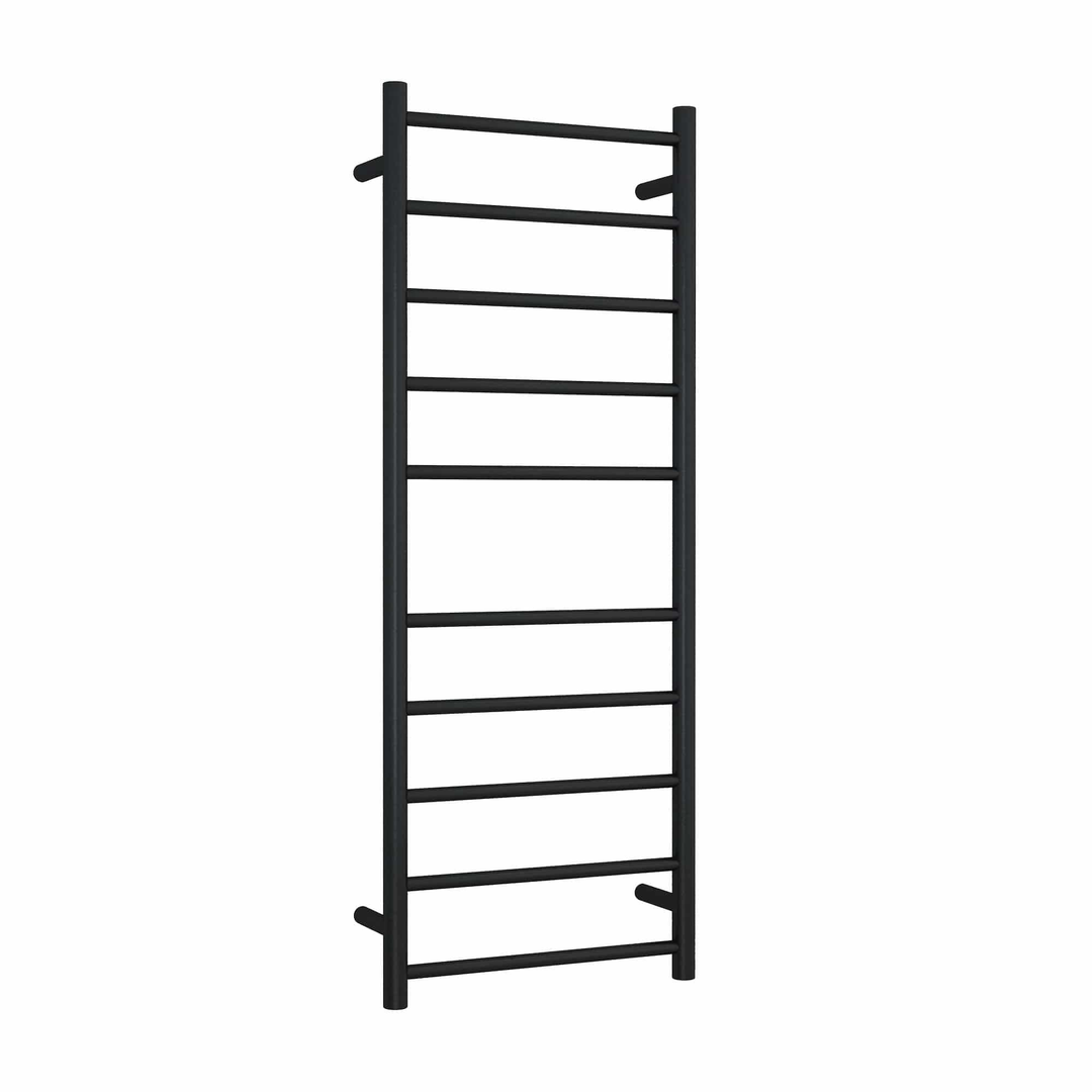 Thermorail Straight/Round Heated 450X1200X122mm 110W 10 Bars - Matt Black
