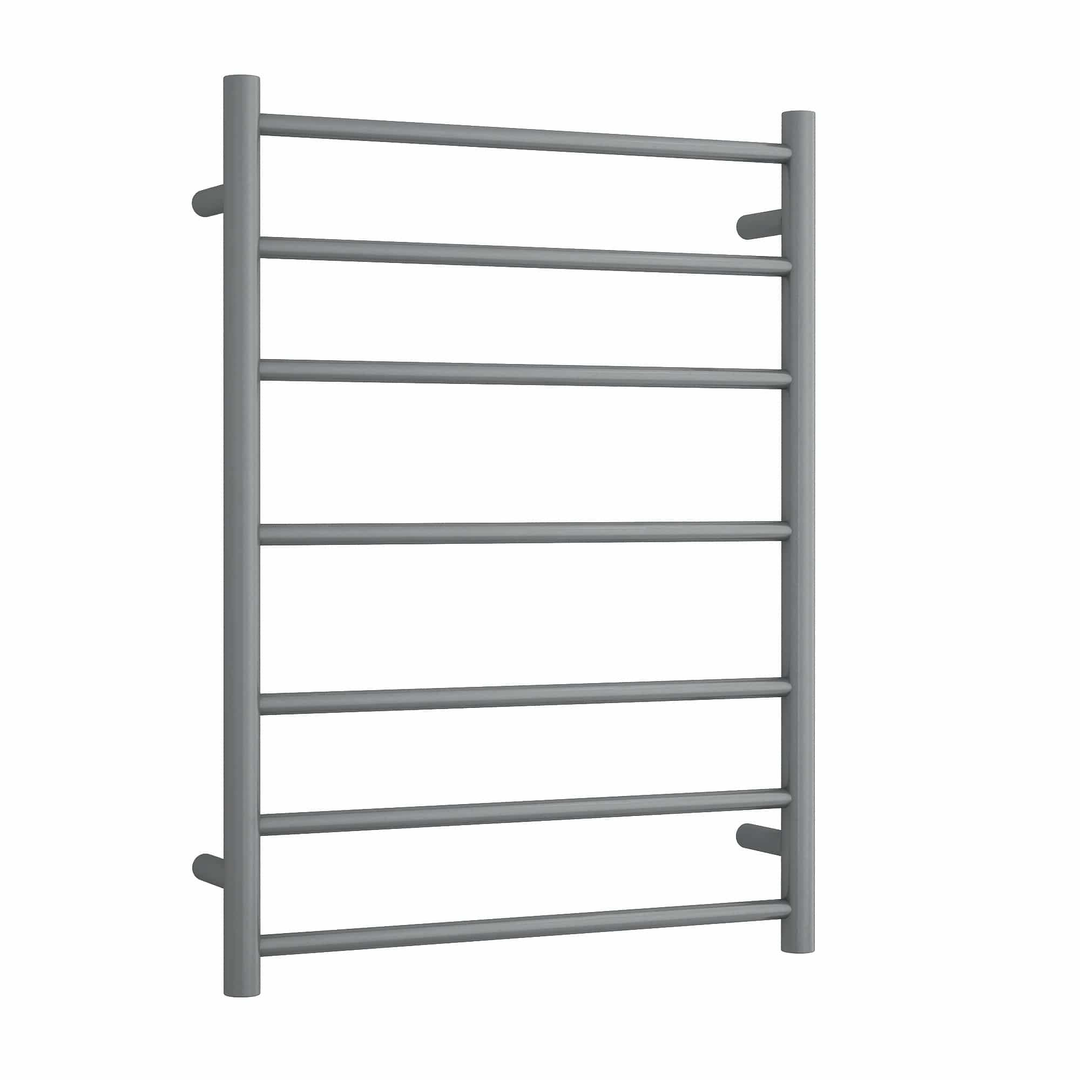 Thermorail Straight/ Round Heated 600X800X122mm 7 Bar 80 Watt - Gun Metal Sr44Mgm