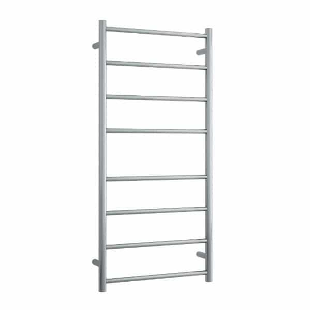 Thermorail Straight/Round Heated 530X1120X122mm 80 Watts 8 Bars - Brushed