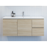 Timberline Nevada Wall Hung 1200mm Vanity Silksurface Top Above Count Basin