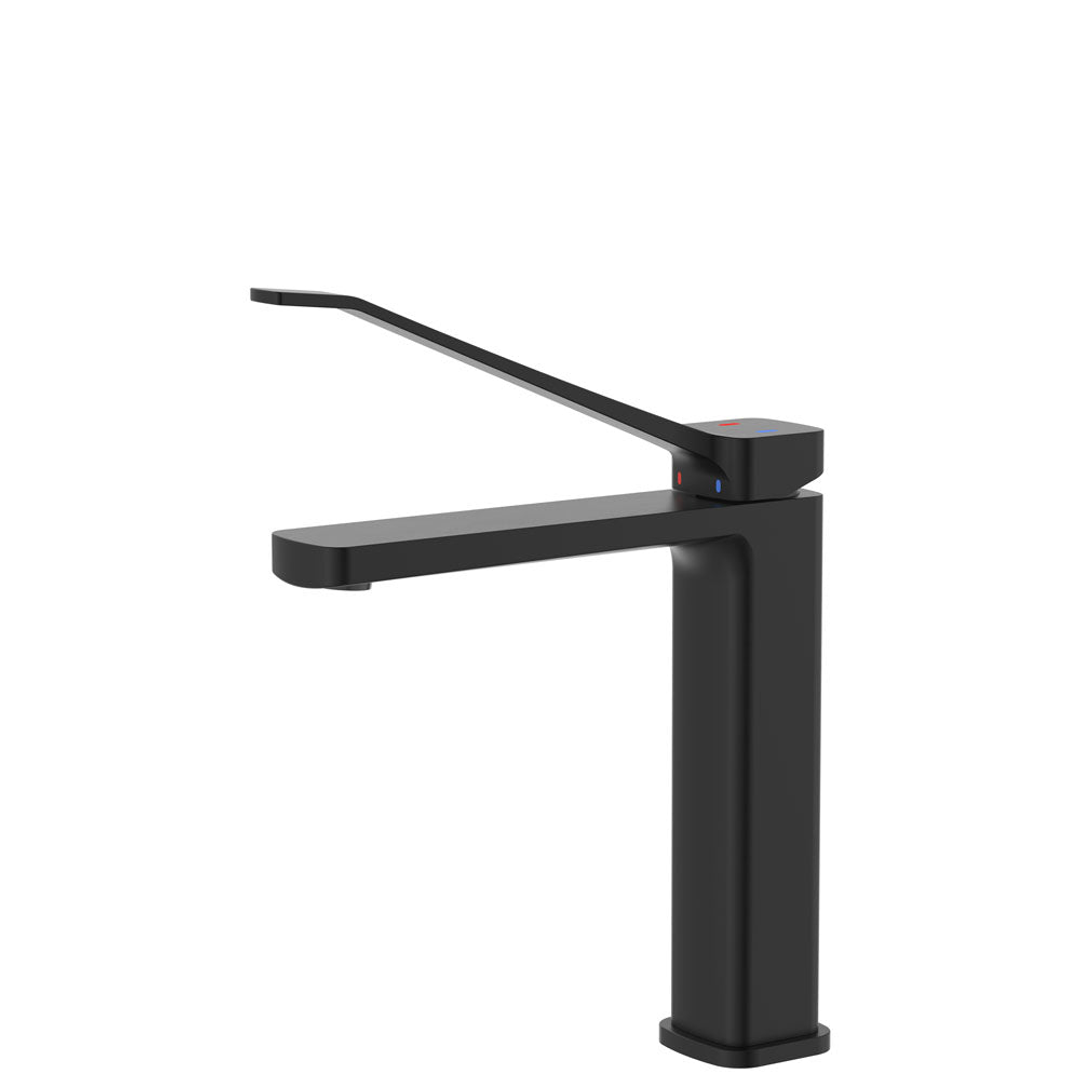 Fienza Tono Care Medium Basin Mixer - Matte Black Lf Eco Brass
